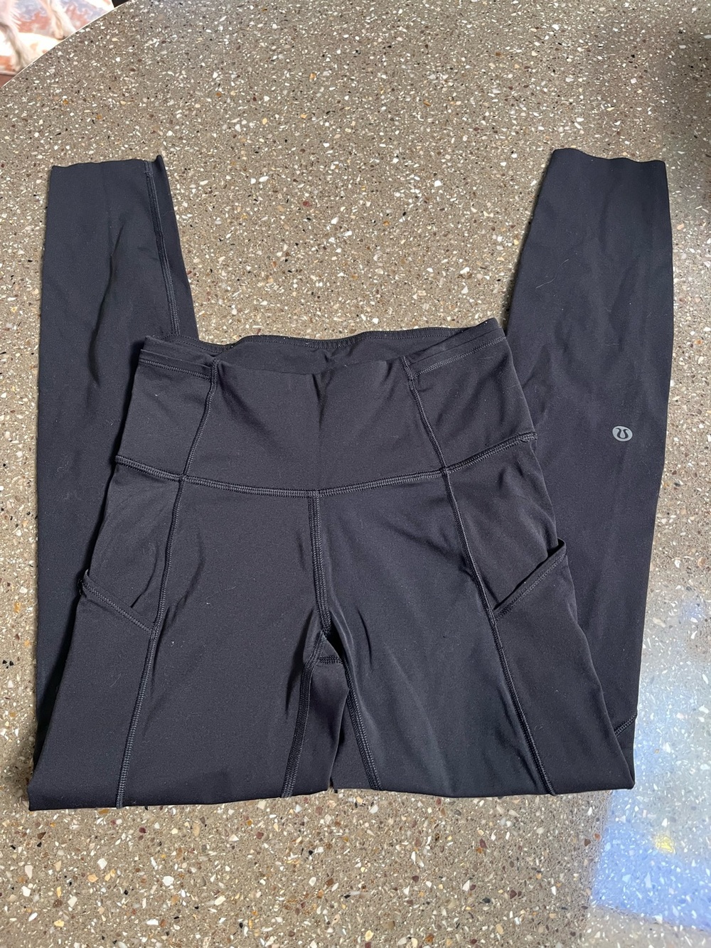 lululemon athletica Black High-Rise Pocket Leggings with Side Logo